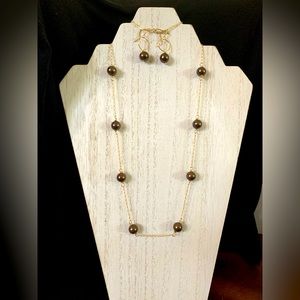 08. Chocolate pearl set - hand-made in Hawaii